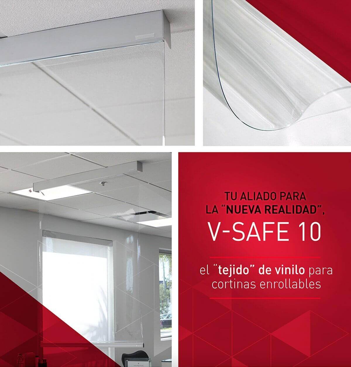 Cortina V-Safe para distanciamiento social